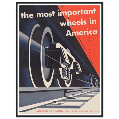 The most important wheels in America (1952) Art Print | Joseph Binder-Quipham Collections