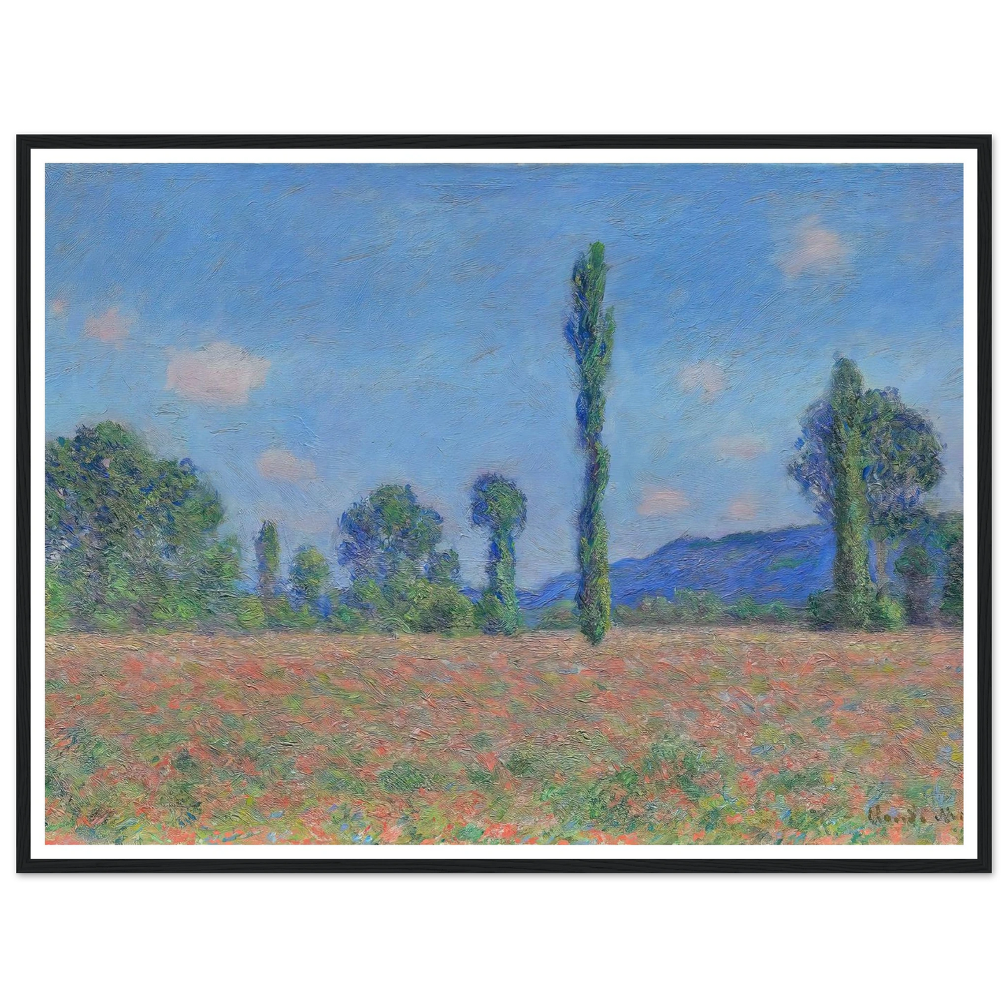 Poppy Field (Giverny) (1890) Art Print | Claude Monet-Quipham Collections