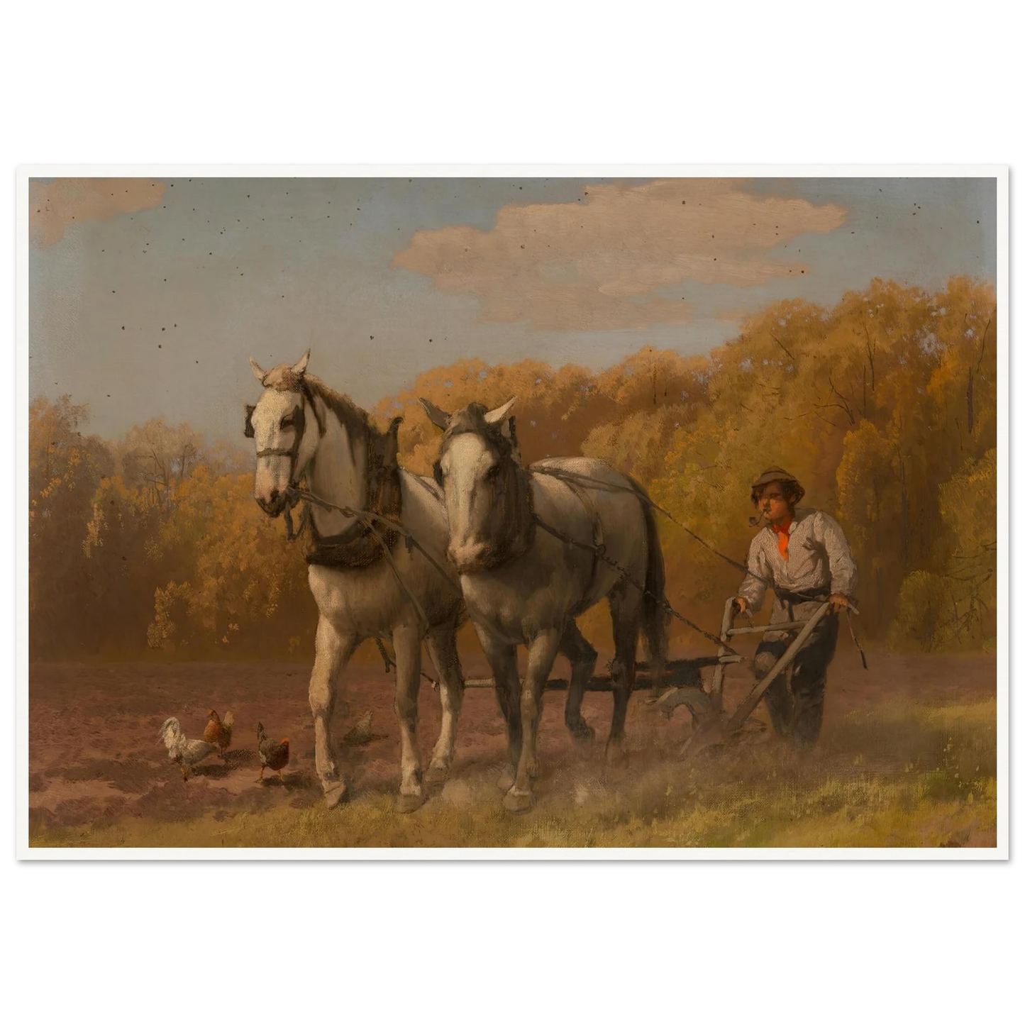 Plowing for the Next Crop Art Print | Hermann Ottomar Herzog-Quipham Collections