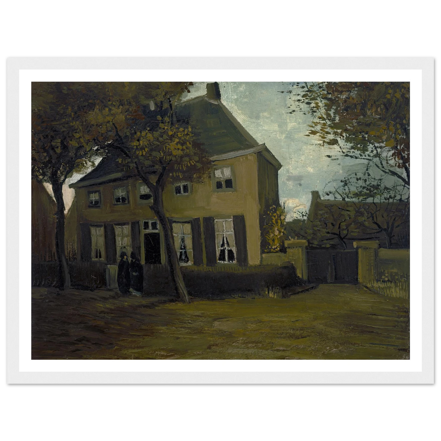 The vicarage at Nuenen (1885) Art Print | Vincent van Gogh-Quipham Collections