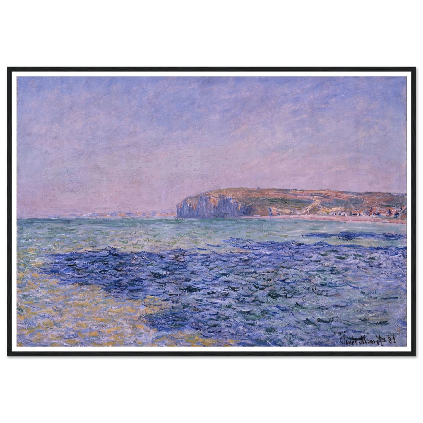 Shadows on the Sea. The Cliffs at Pourville (1882) Art Print | Claude Monet-Quipham Collections