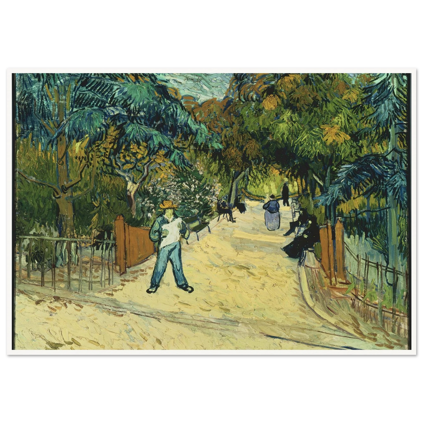 Entrance to the Public Gardens in Arle Art Print | Vincent van Gogh-Quipham Collections