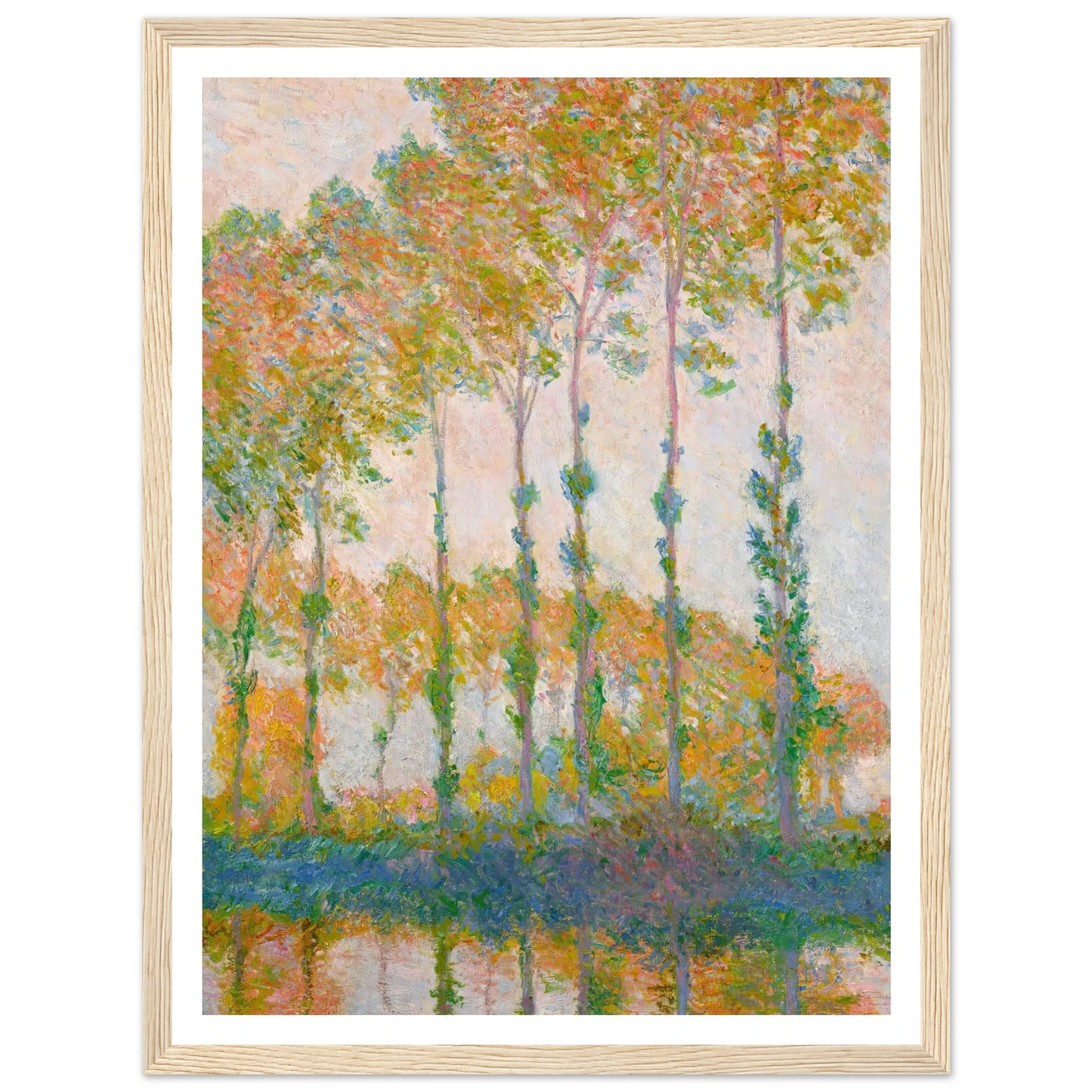 Peupliers au bord de l’Epte, automne (1891) Art Print | Claude Monet-Quipham Collections