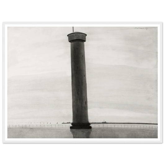 Le Phare aux signaux [De vuurtoren] (1909) Art Print | Leon Spilliaert-Quipham Collections