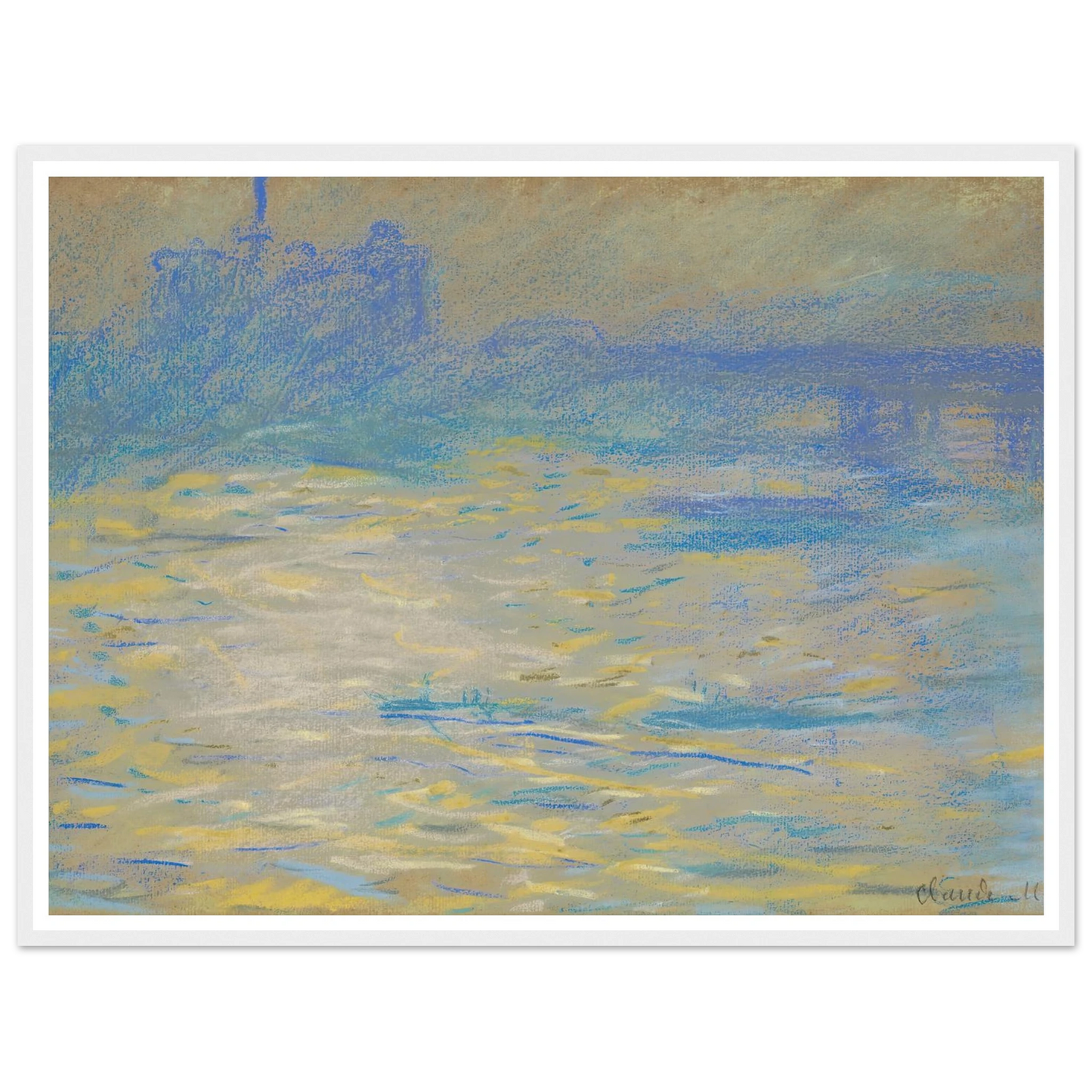La Tamise (1901) Art Print | Claude Monet-Quipham Collections