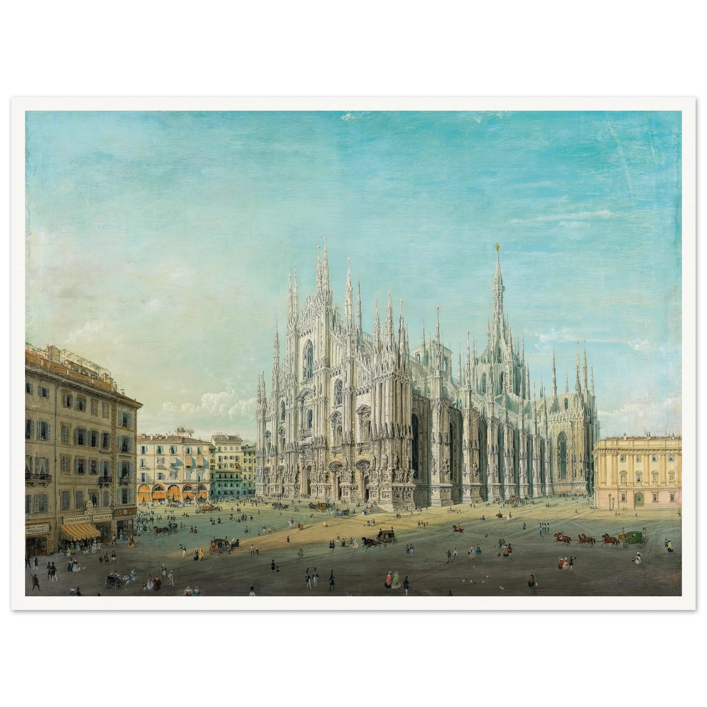 Piazza del Duomo, Milan Art Print | Carlo Bossoli-Quipham Collections