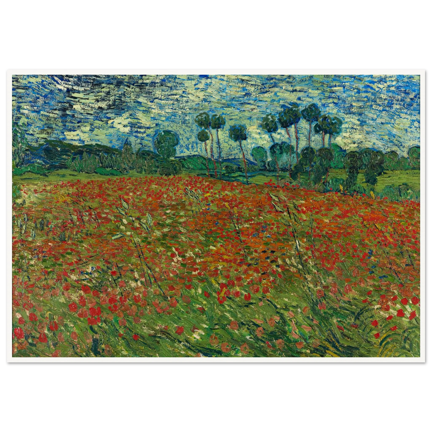 Poppy field Art Print | Vincent van Gogh-Quipham Collections