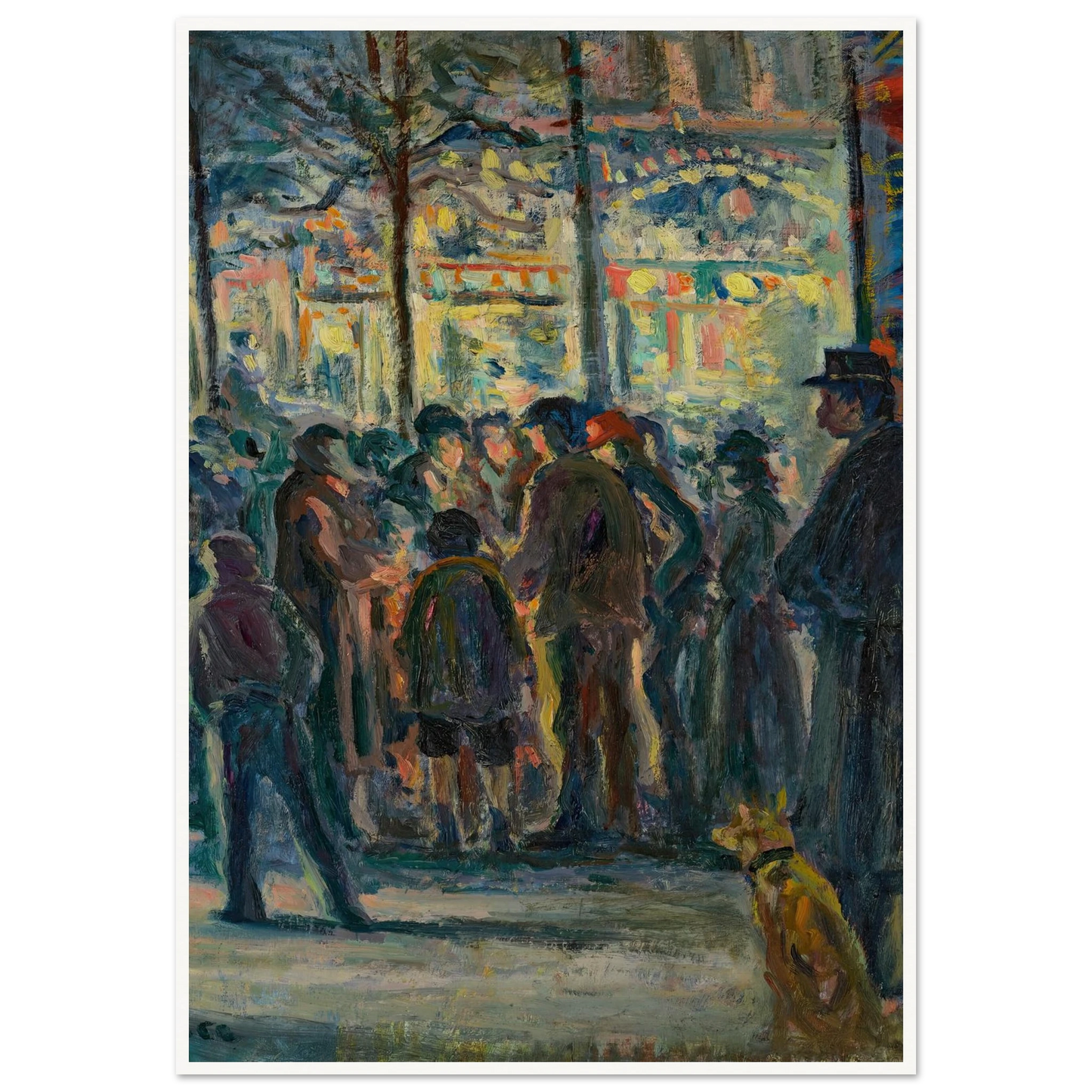 Scène de rue en hiver (circa 1915) Art Print | Maximilien Luce-Quipham Collections