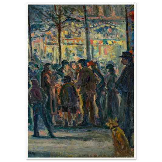 Scène de rue en hiver (circa 1915) Art Print | Maximilien Luce-Quipham Collections