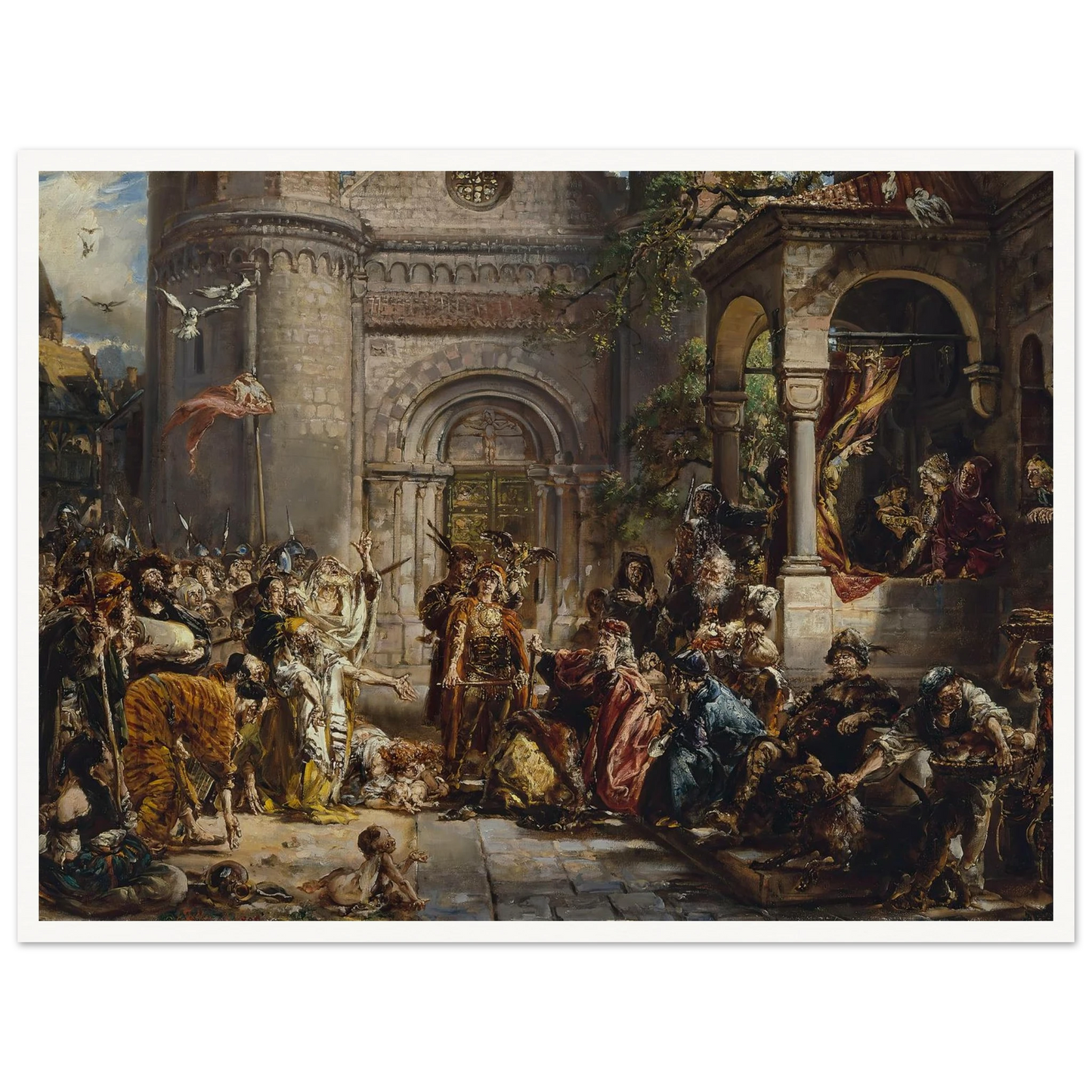 Reception of the Jews, from the series “History of Civilization in Poland” (1889) Art Print | Jan Matejko-Quipham Collections