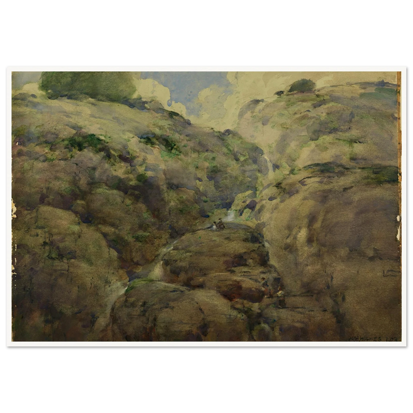 Mountain Gorge, Colorado (1923) Art Print | William Henry Holmes-Quipham Collections