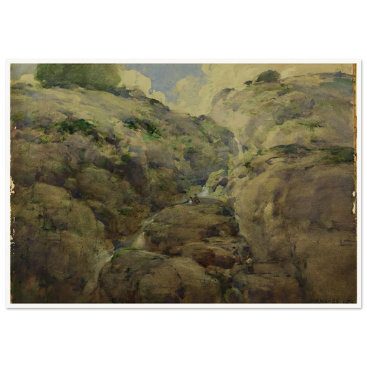 Mountain Gorge, Colorado (1923) Art Print | William Henry Holmes-Quipham Collections