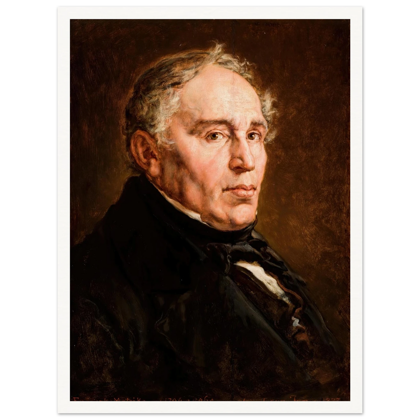 Portrait of Franciszek Matejko, Artist’s Father. (1877) Art Print | Jan Matejko-Quipham Collections