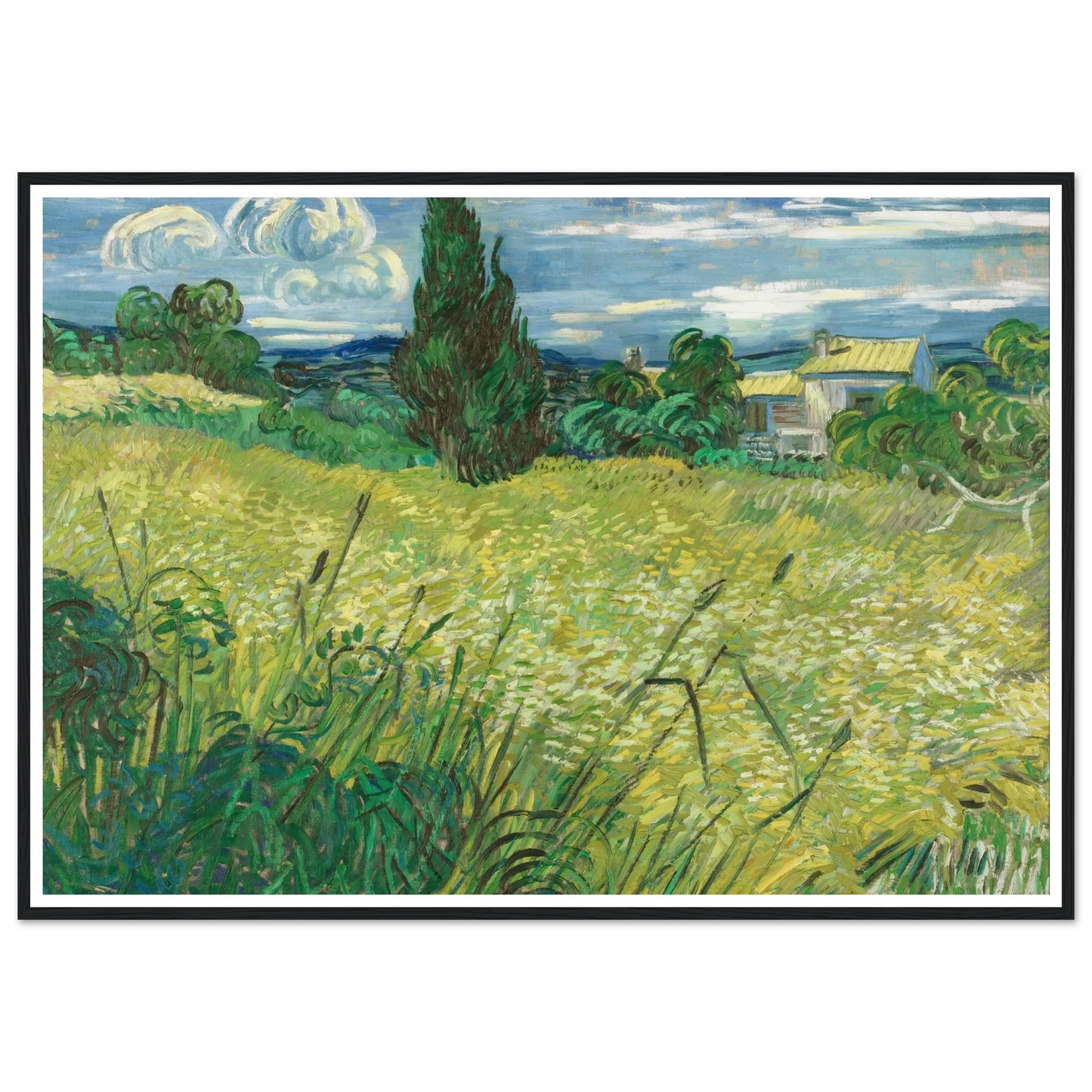 Green Field (1889) Art Print | Vincent van Gogh-Quipham Collections