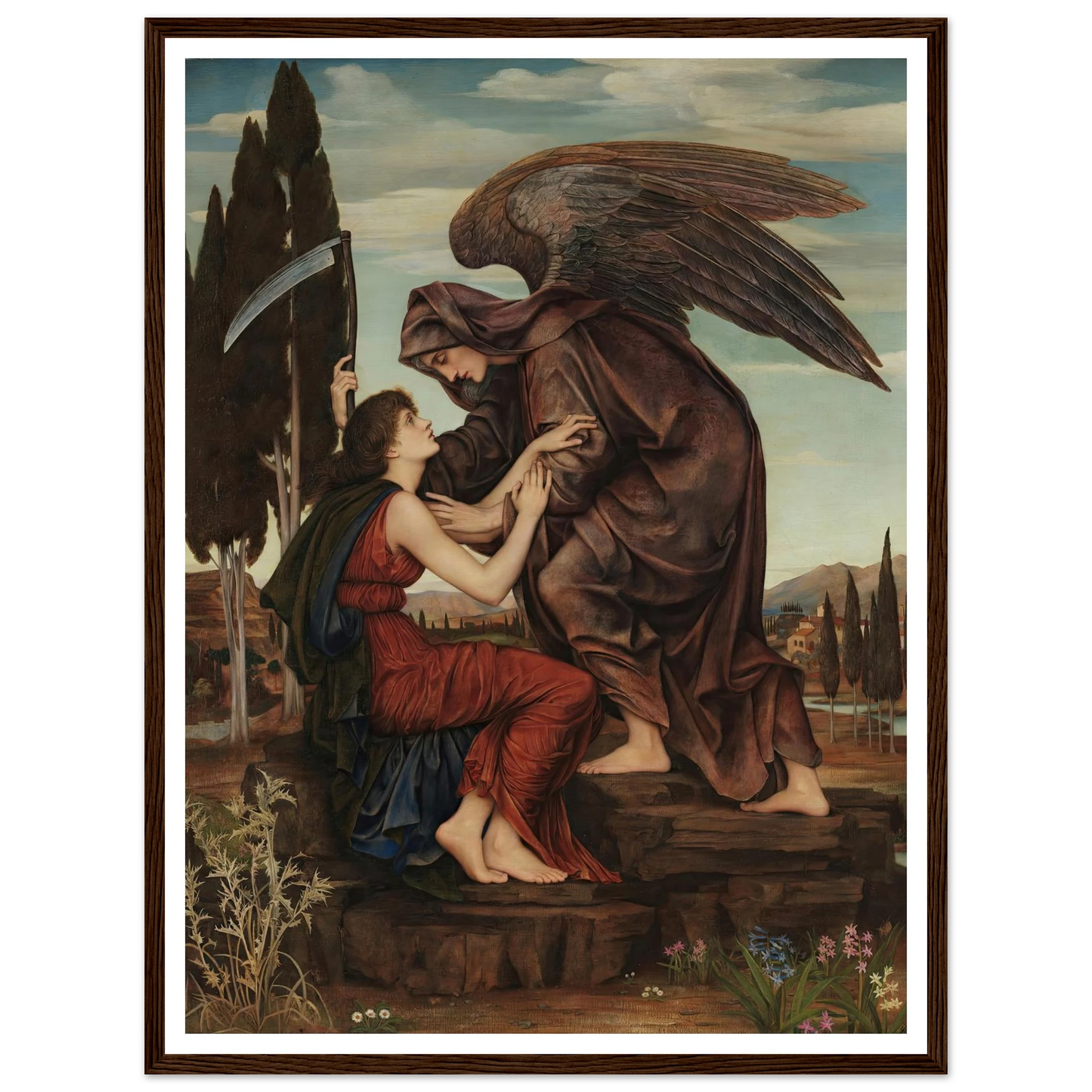 Angel of death (1881) Art Print | Evelyn de Morgan-Quipham Collections