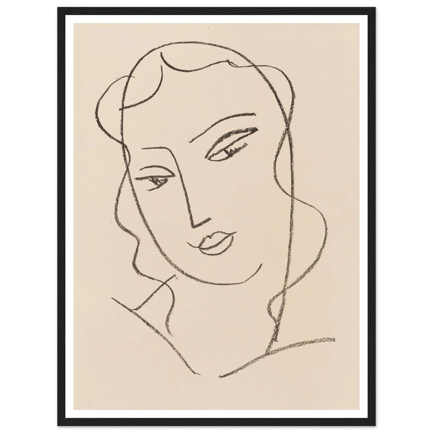 Tête voilée (1950-1951) Art Print | Henri Matisse-Quipham Collections