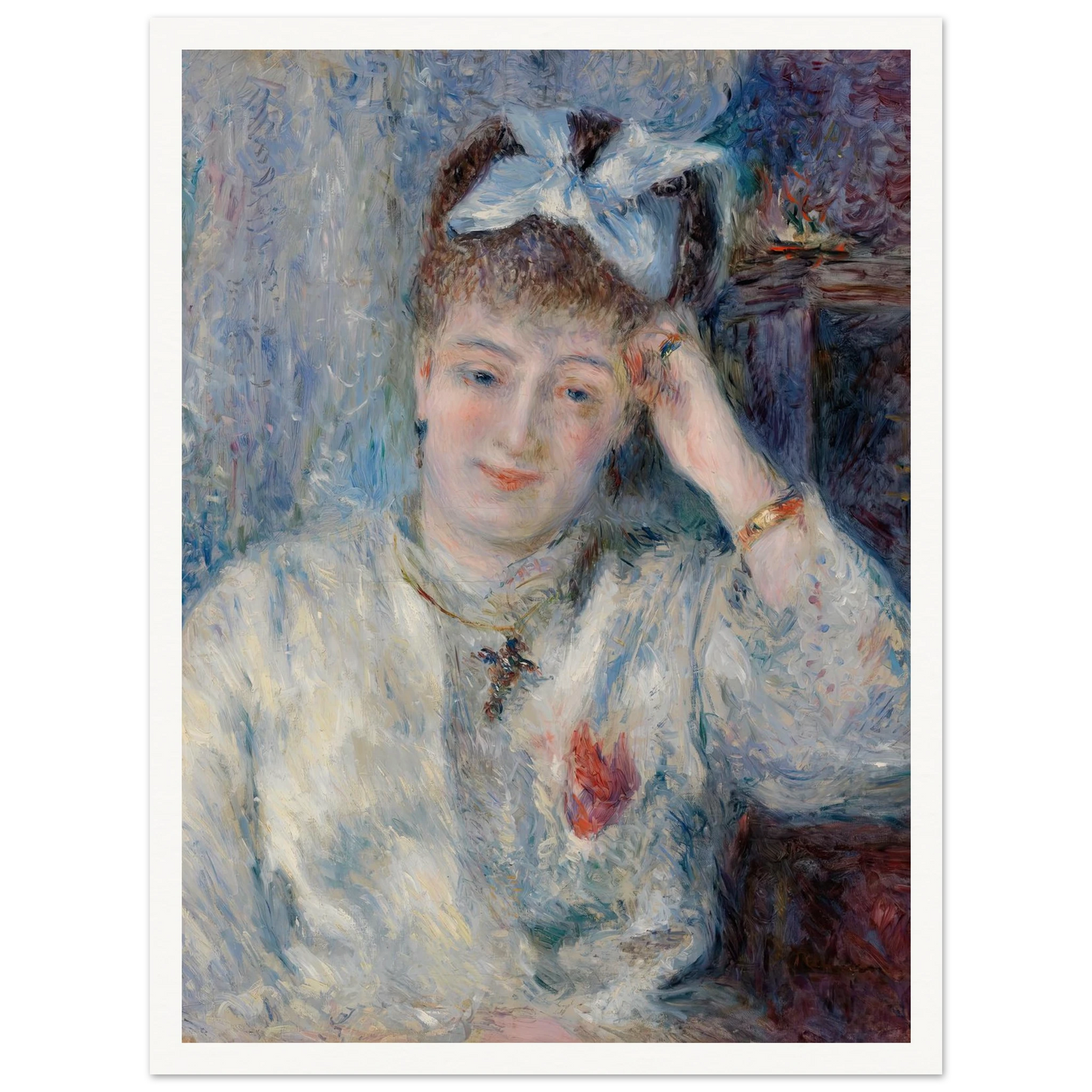 Portrait of Mademoiselle Marie Murer (Portrait de Mademoiselle Marie Murer) (1877) Art Print | Pierre Auguste Renoir-Quipham Collections