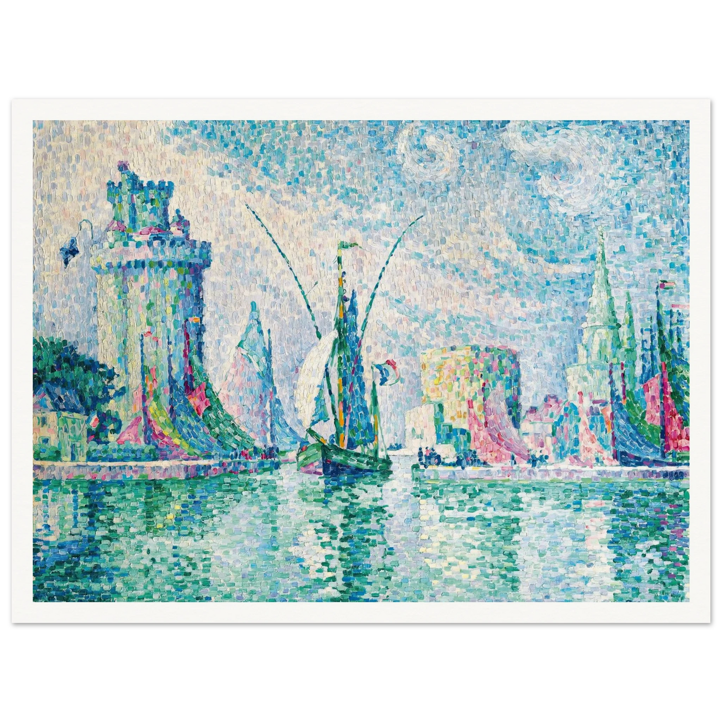 Les Tours Vertes, La Rochelle (1913) Art Print | Paul Signac-Quipham Collections