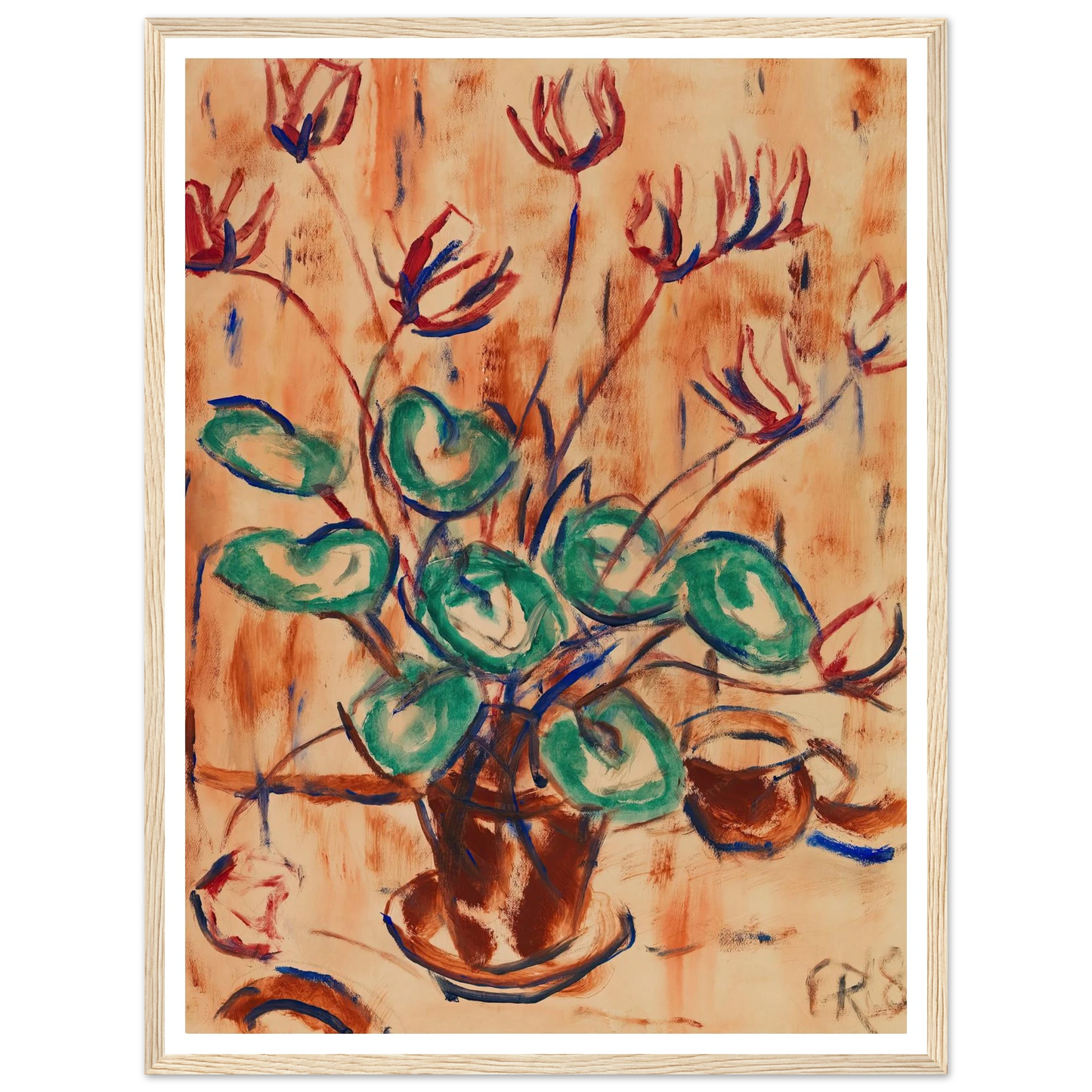 Alpenveilchen (1918) Art Print | Christian Rohlfs-Quipham Collections