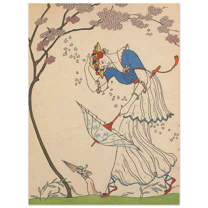 Le Coup de Vent (1914) Art Print | George Barbier-Quipham Collections
