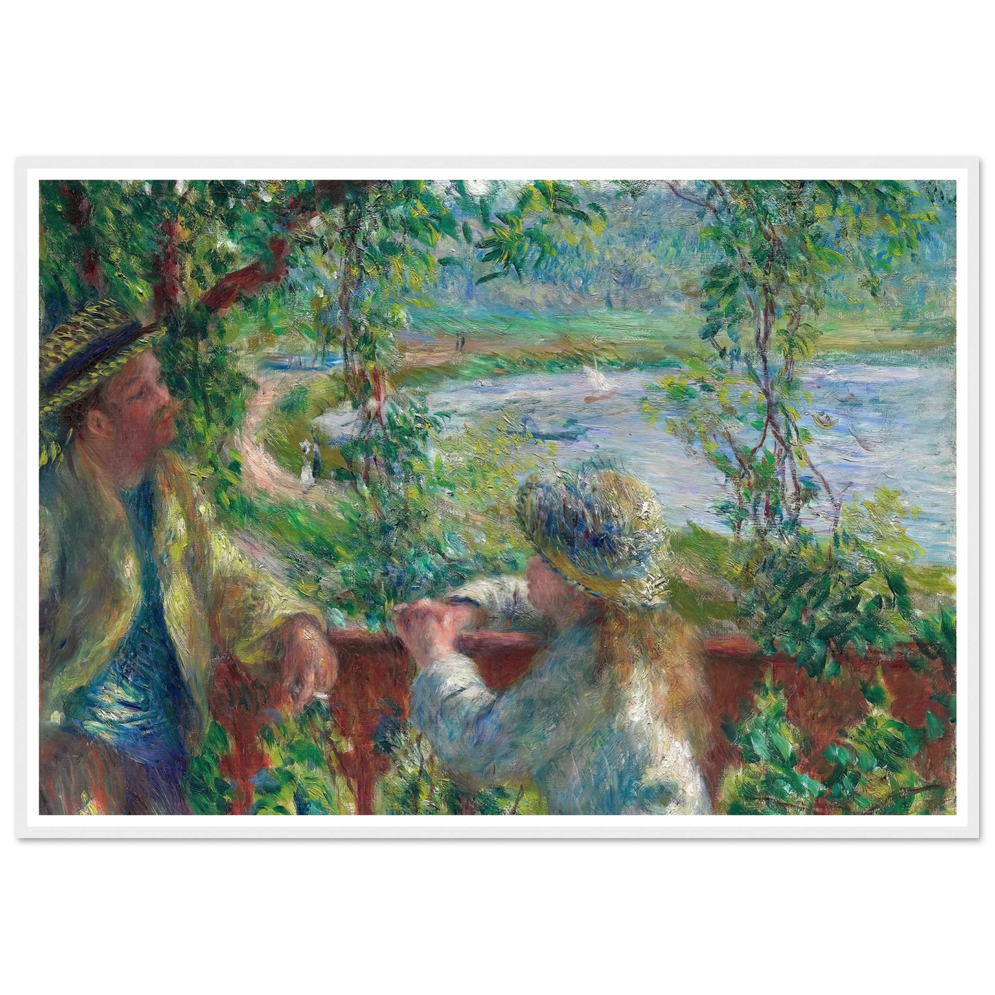 Near the Lake (1879) Art Print | Pierre Auguste Renoir-Quipham Collections
