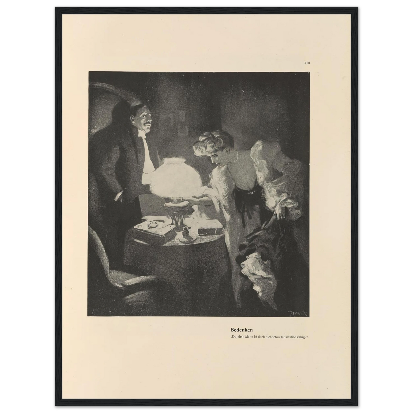 Bedenken (1908) Art Print | Ferdinand Freiherr von Reznicek-Quipham Collections