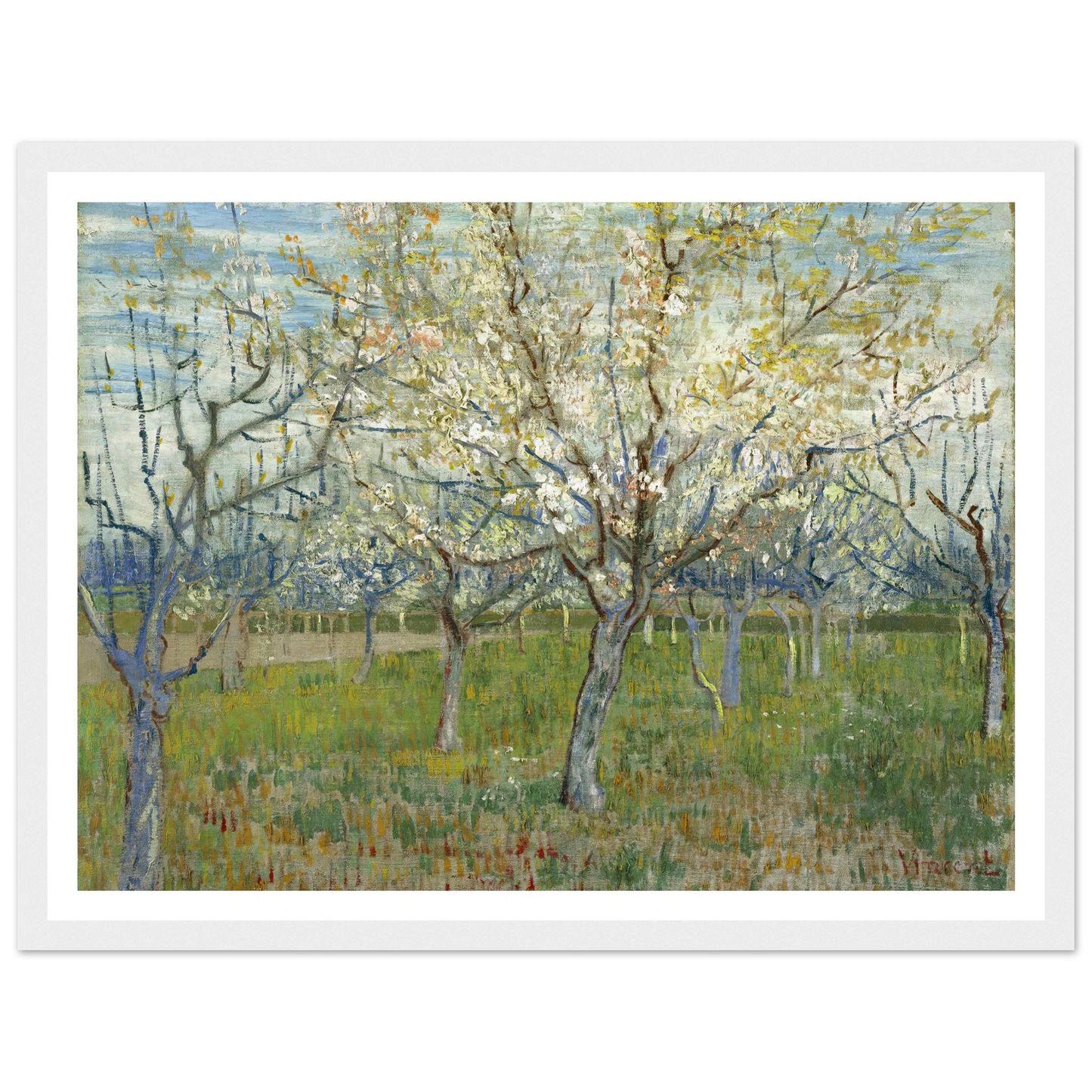 The Pink Orchard (1888) Art Print | Vincent van Gogh-Quipham Collections