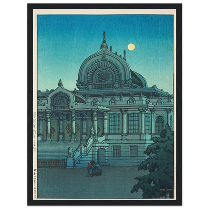 Tsukiji Honganji no yuzuki (Evening moon at Honganji Temple in Tsukiji) (1936) Art Print | Kawase Hasui-Quipham Collections