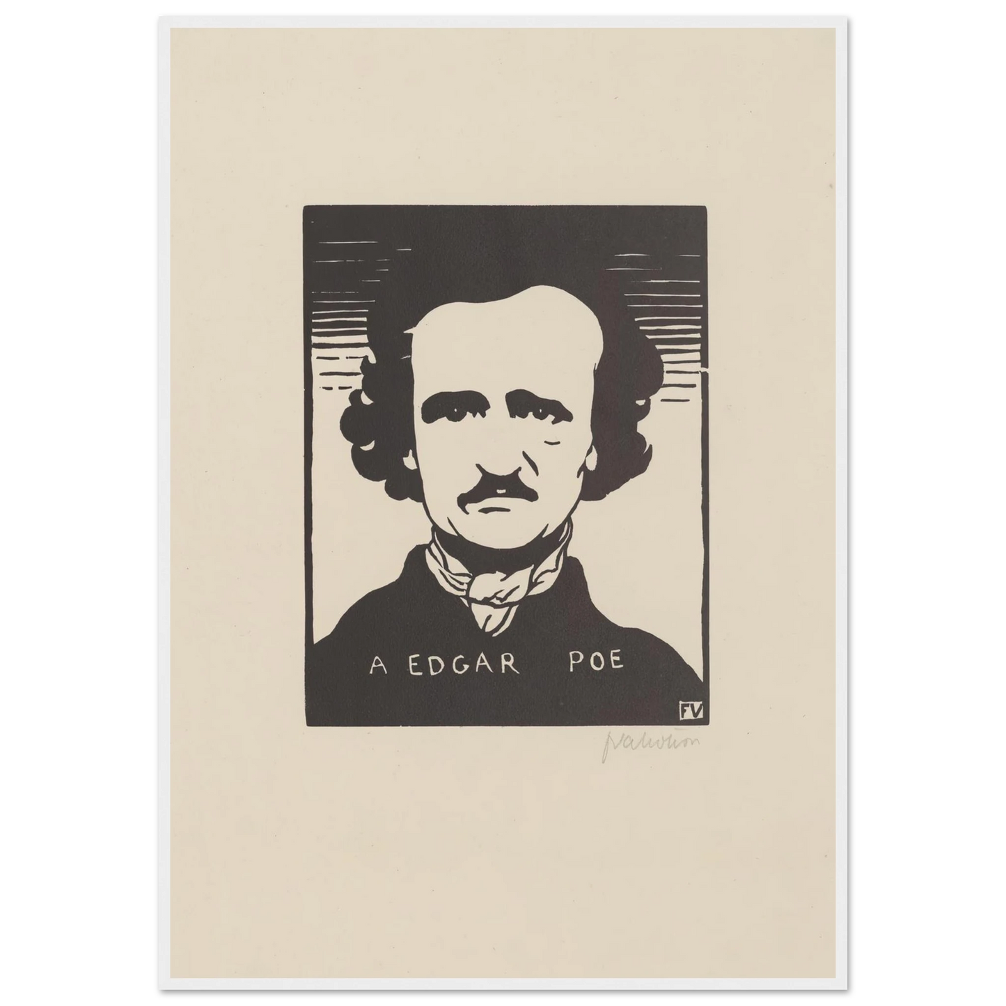 A Edgar Poe (1894) Art Print | Felix Vallotton-Quipham Collections