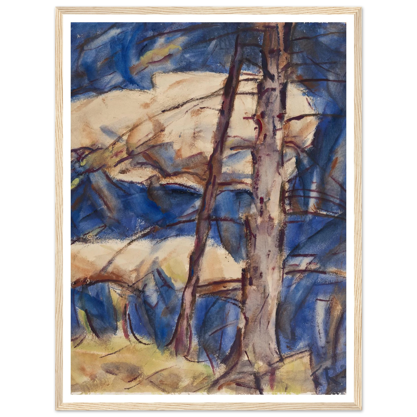 Bare Conifers (1921) Art Print | Christian Rohlfs-Quipham Collections