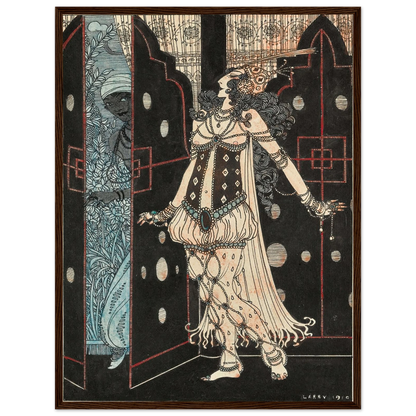 Ida Rubinstein and Vaslav Nijinsky in Scheherazade (1910) Art Print | George Barbier-Quipham Collections