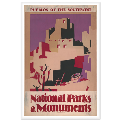 National parks and monuments Pueblos of the southwest (1930) Art Print | Dorothy Waugh-Quipham Collections