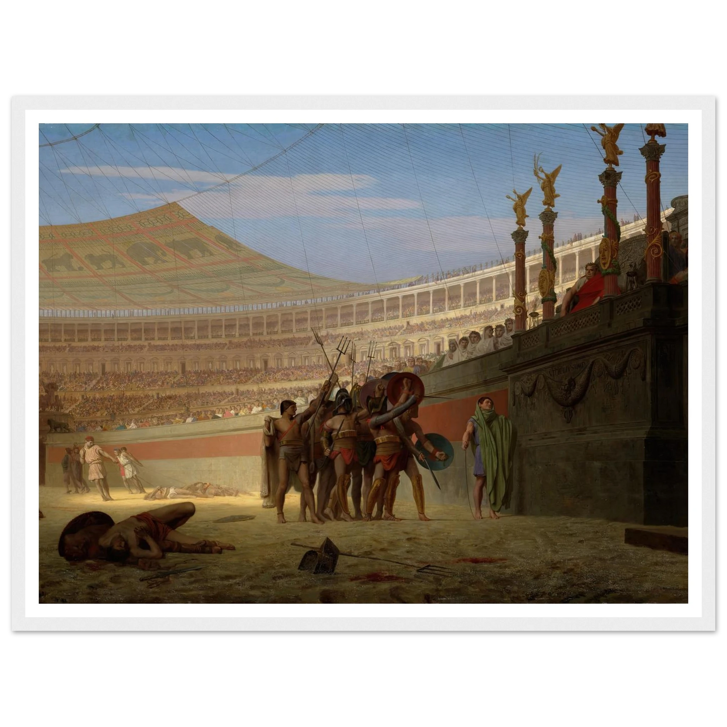 Ave Caesar! Morituri te salutant (Hail Caesar! We Who Are about to Die Salute You) (1859) Art Print | Jean Leon Gerome-Quipham Collections