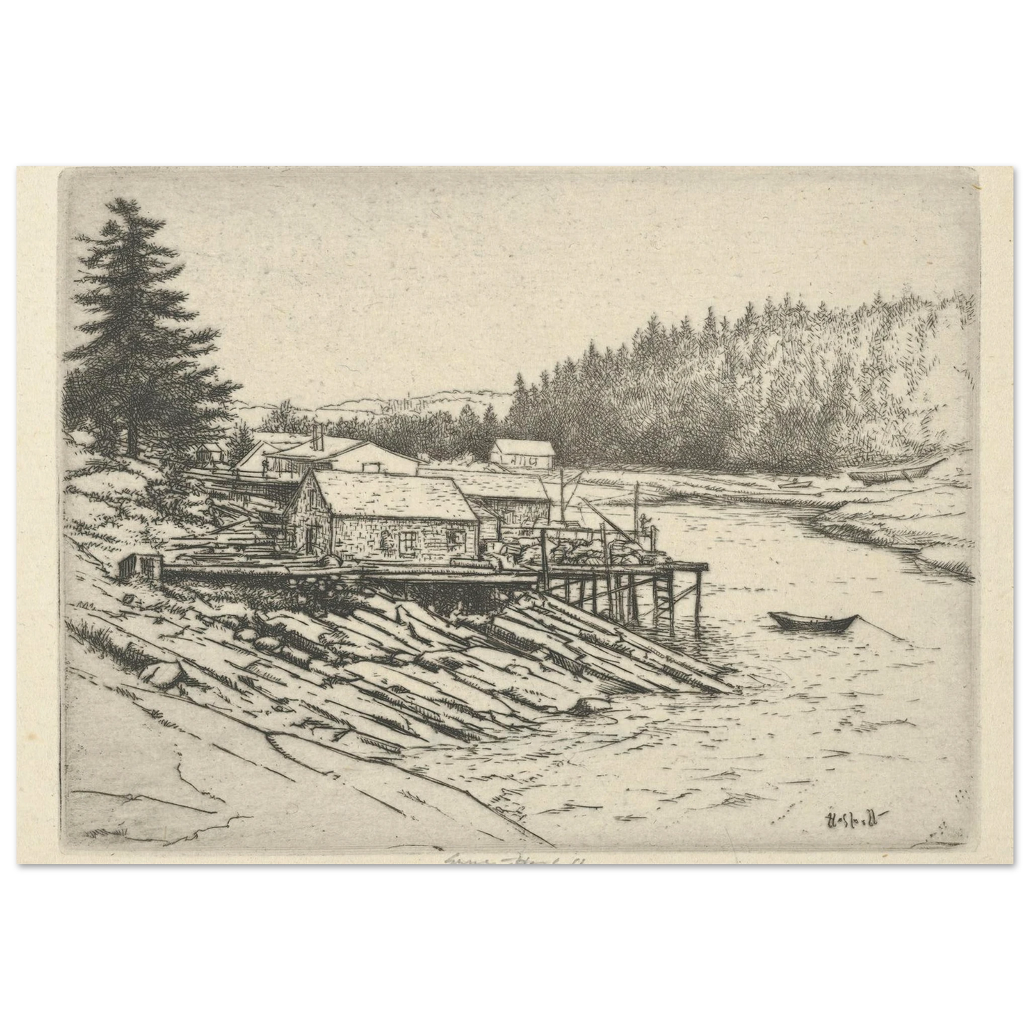 Carrying Place (1923) Art Print | Ernest Haskell-Quipham Collections