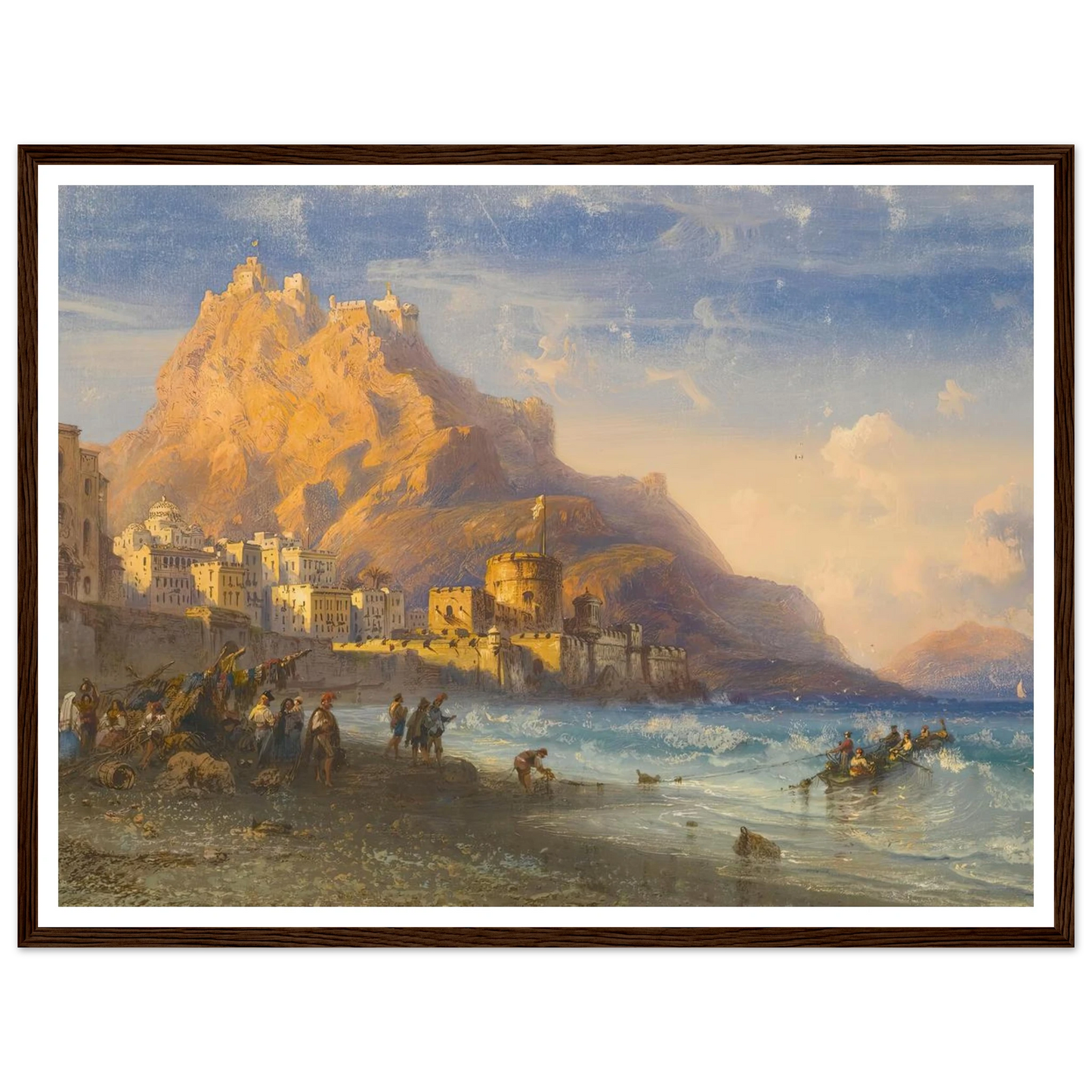 Coastal Landscape, Southern Italy Art Print | Carlo Bossoli-Quipham Collections