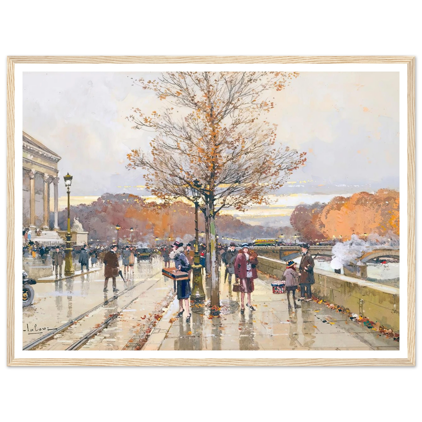 L’assemblée Nationale Et Le Pont De La Concorde Art Print | Eugene Galien Laloue-Quipham Collections