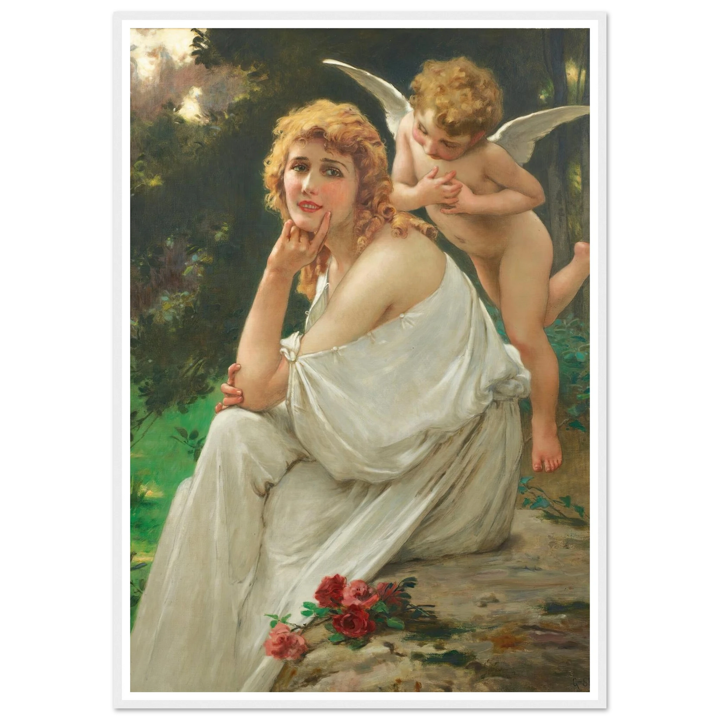 Love’s muse (portrait of Mary Pickford) Art Print | Guillaume Seignac-Quipham Collections