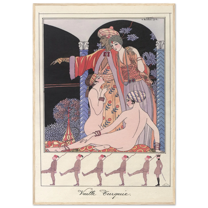Vieille Turquie (Dans le sérail) (1914-1915) Art Print | George Barbier-Quipham Collections