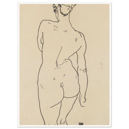 Weiblicher Rückenakt (1998) Art Print | Egon Schiele-Quipham Collections