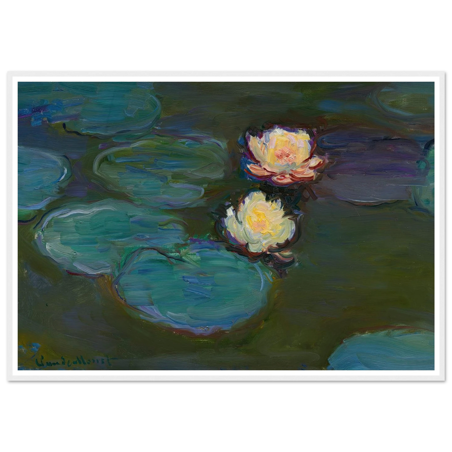 Nympheas (circa 1897-1898) Art Print | Claude Monet-Quipham Collections