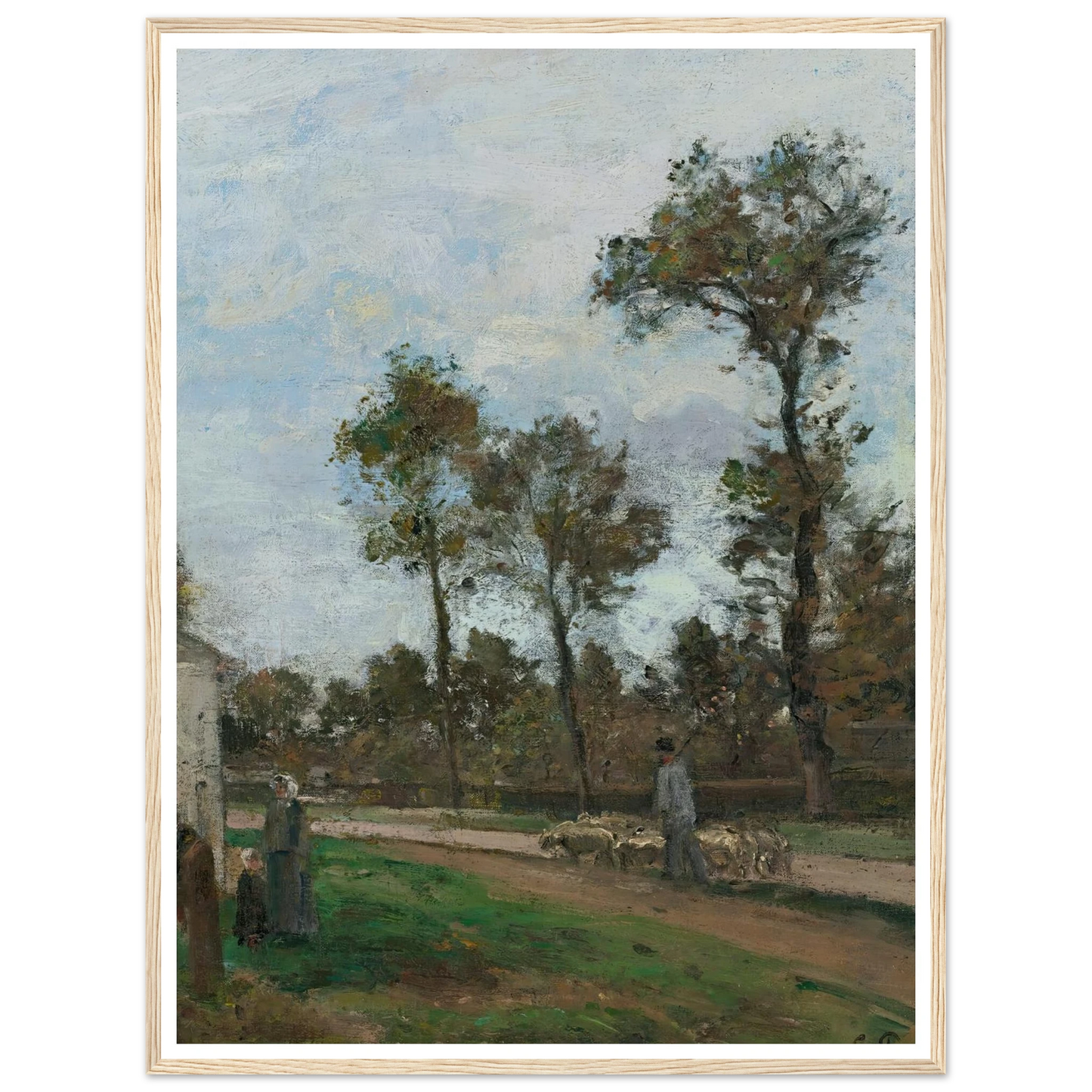 Route À Louveciennes (circa 1870) Art Print | Camille Pissarro-Quipham Collections