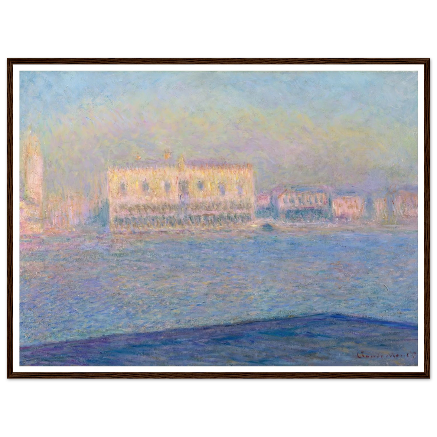The Doge’s Palace Seen from San Giorgio Maggiore (1908) Art Print | Claude Monet-Quipham Collections