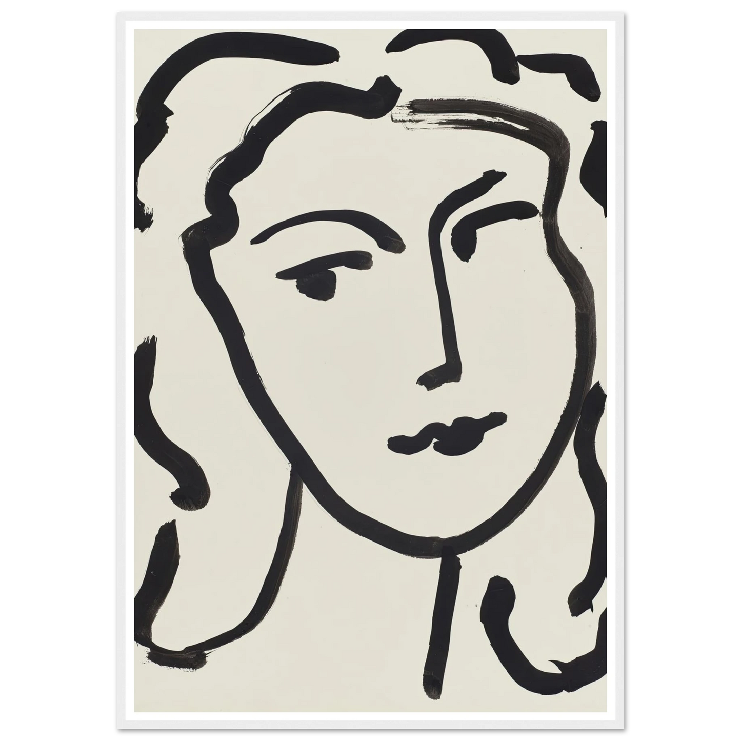Visage de femme (1948) Art Print | Henri Matisse-Quipham Collections