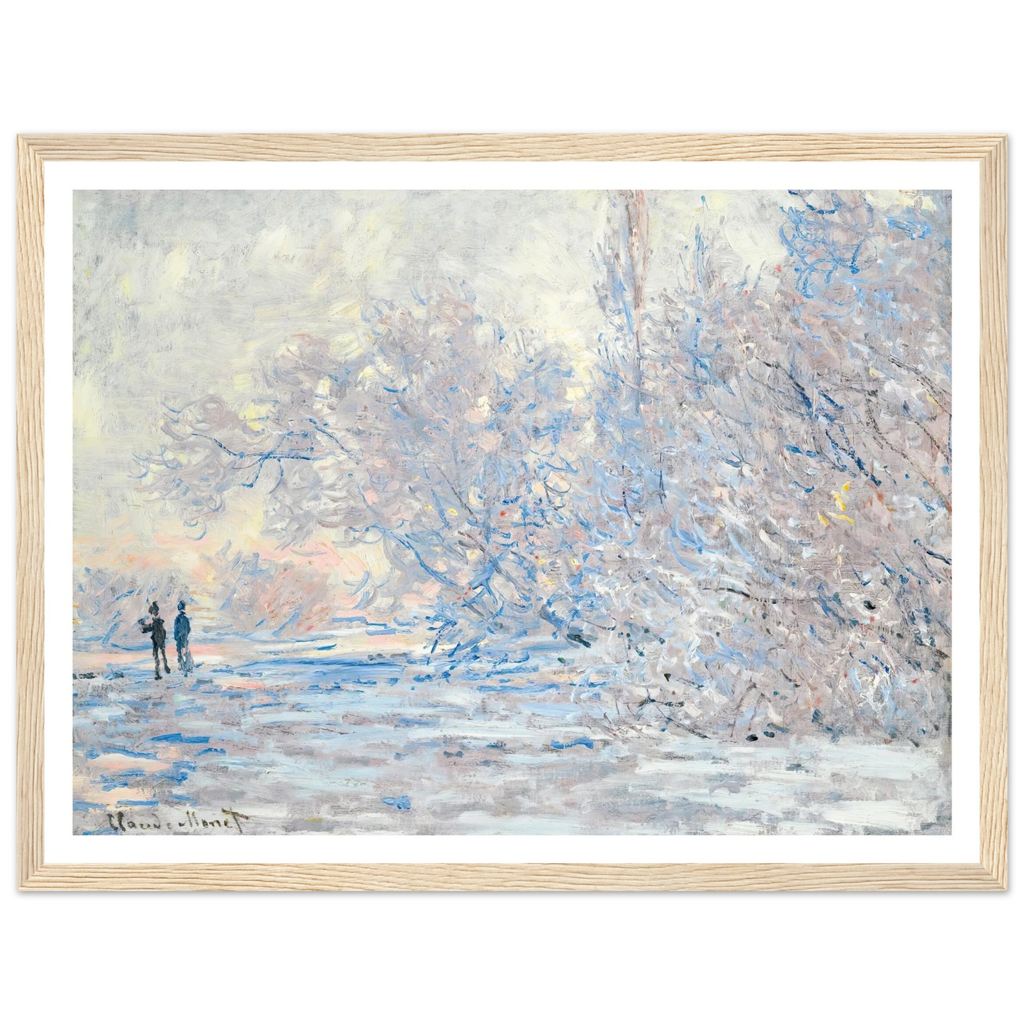 Le Givre À Giverny (1885) Art Print | Claude Monet-Quipham Collections