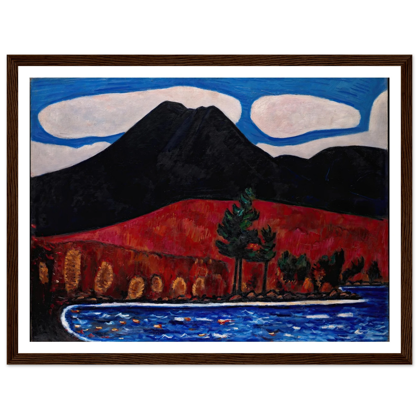 Mt. Katahdin (Maine), Autumn (1939–40) Art Print | Marsden Hartley-Quipham Collections