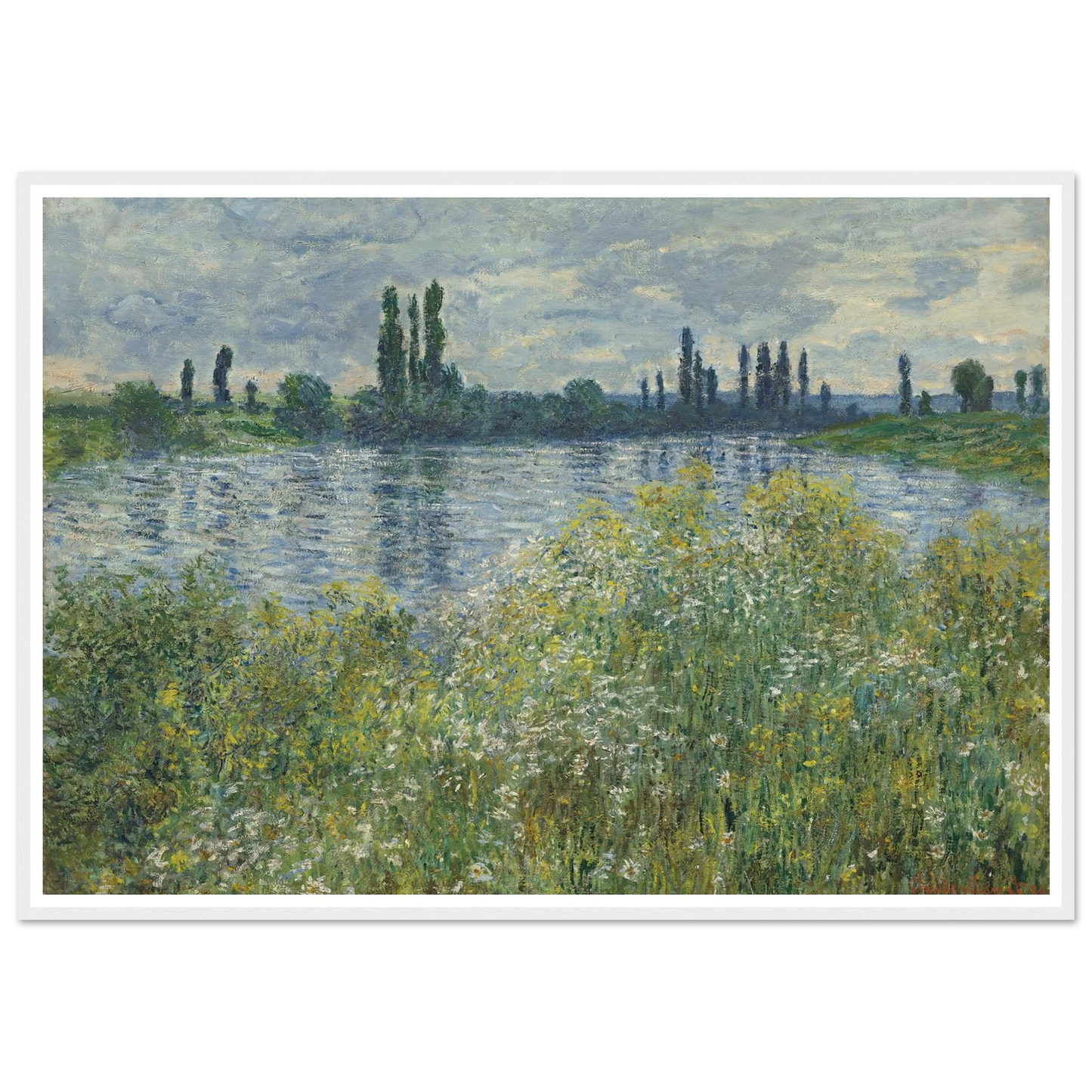 Banks of the Seine,Vétheuil (1880) Art Print | Claude Monet-Quipham Collections