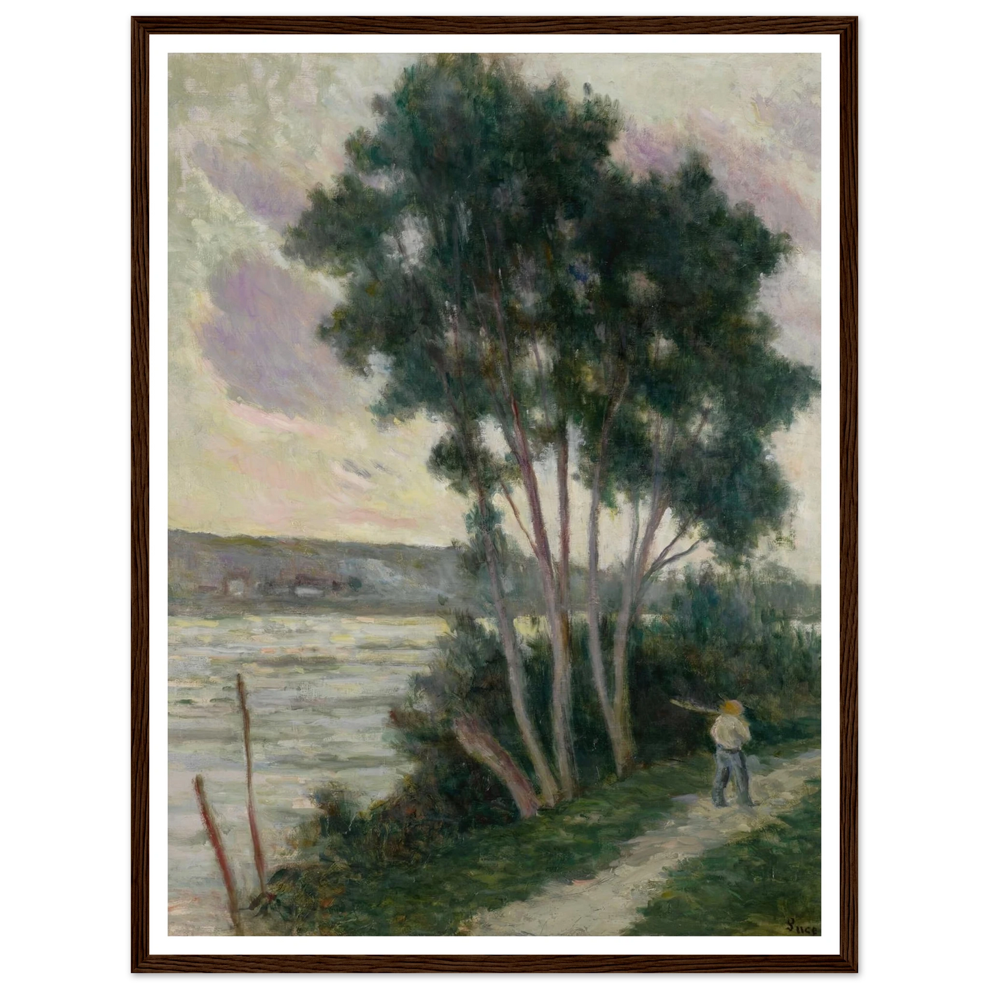 Sandrecourt, le chemin au bord de la rivière (1936) Art Print | Maximilien Luce-Quipham Collections