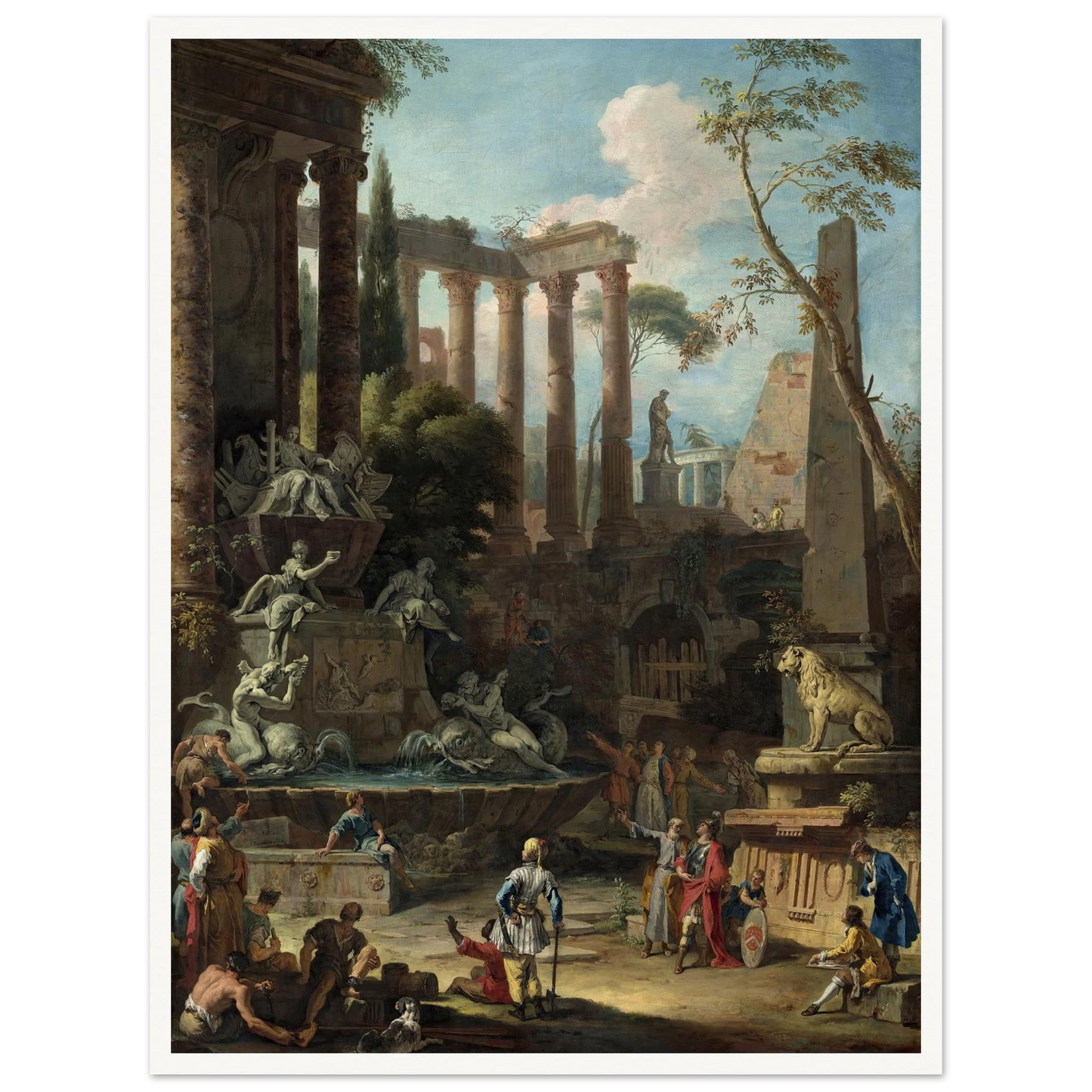 Memorial to Admiral Sir Clowdisley Shovell (1725) Art Print | Sebastiano Ricci-Quipham Collections