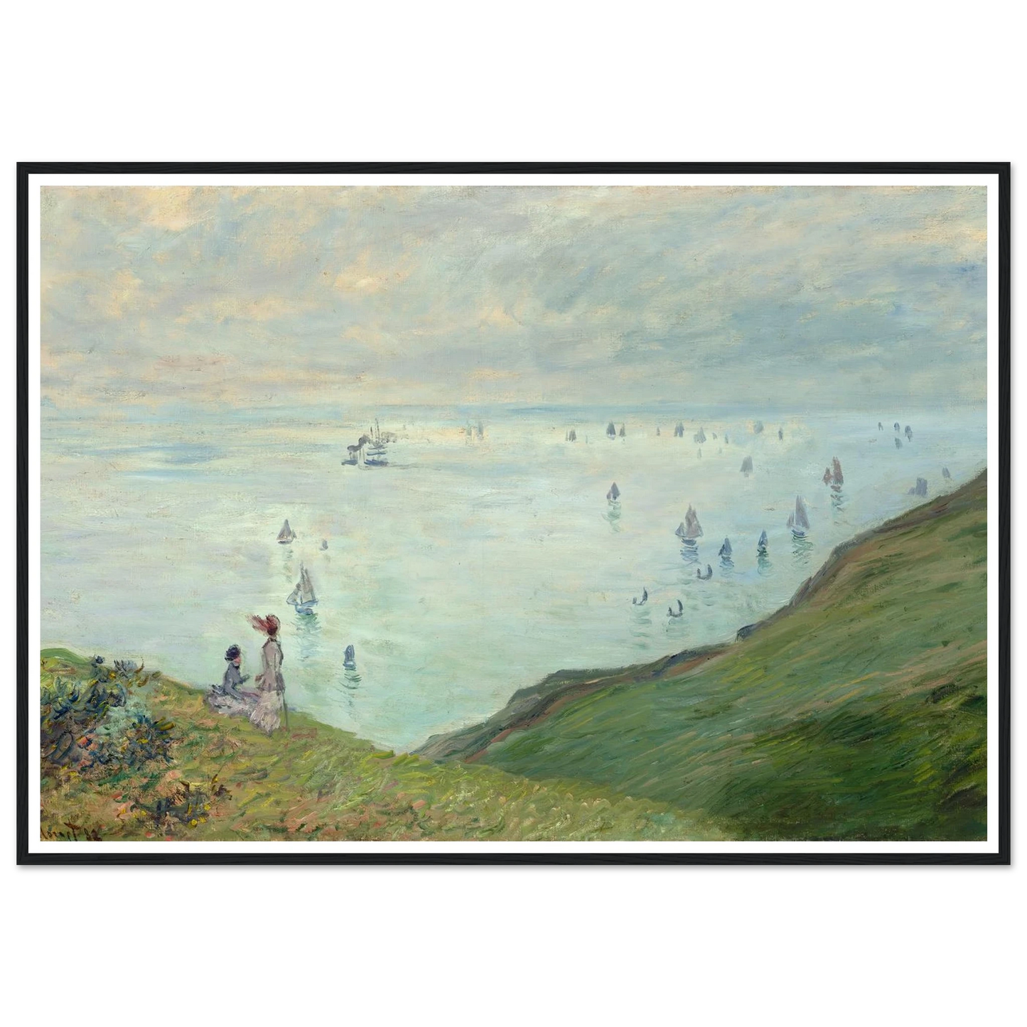 Cliffs at Pourville (1882) Art Print | Claude Monet-Quipham Collections