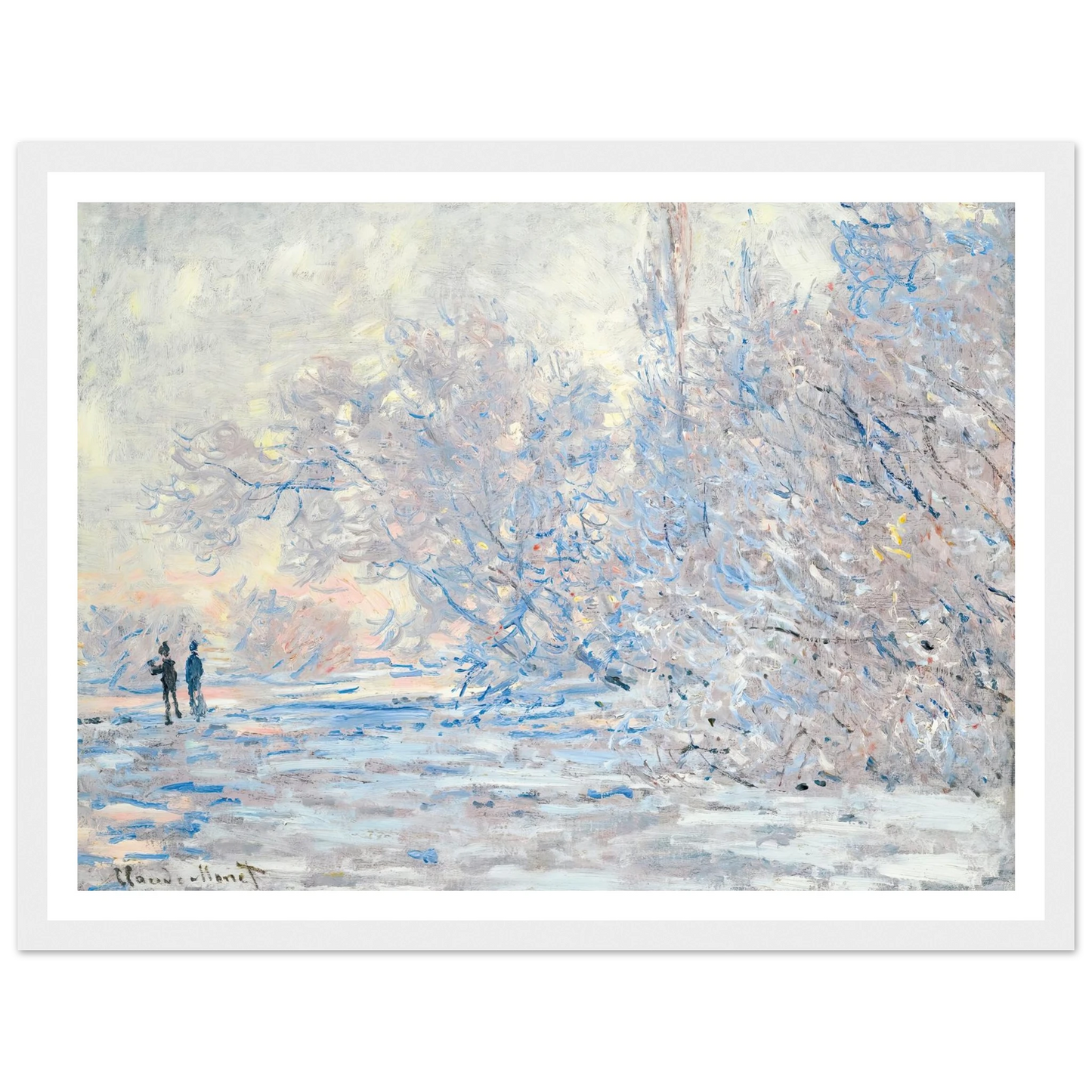 Le Givre À Giverny (1885) Art Print | Claude Monet-Quipham Collections